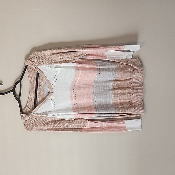 Pink Knit Hooded Sweater - Picture 1 of 2